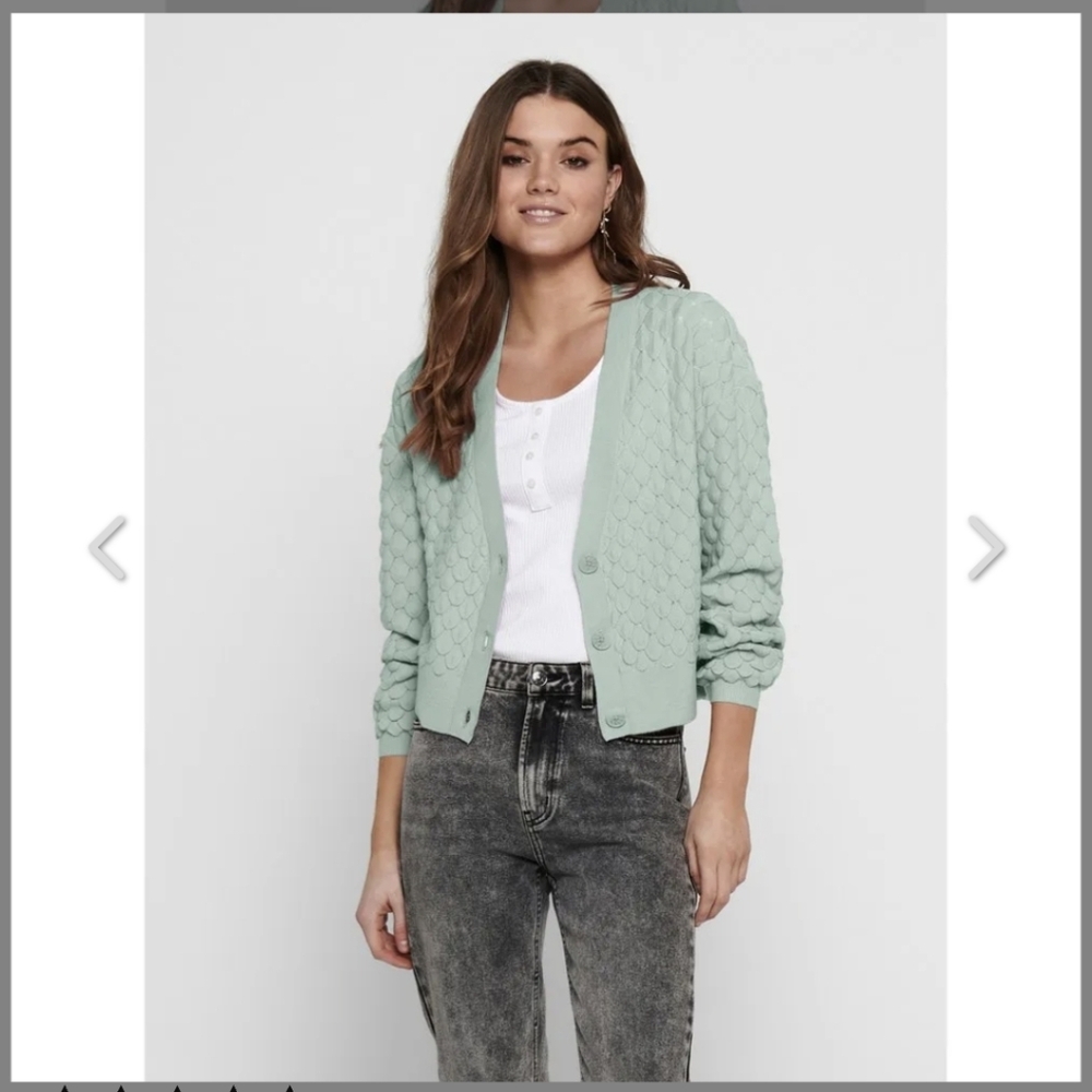 Only knit Light Green Cardigan  Sz.XS NWT